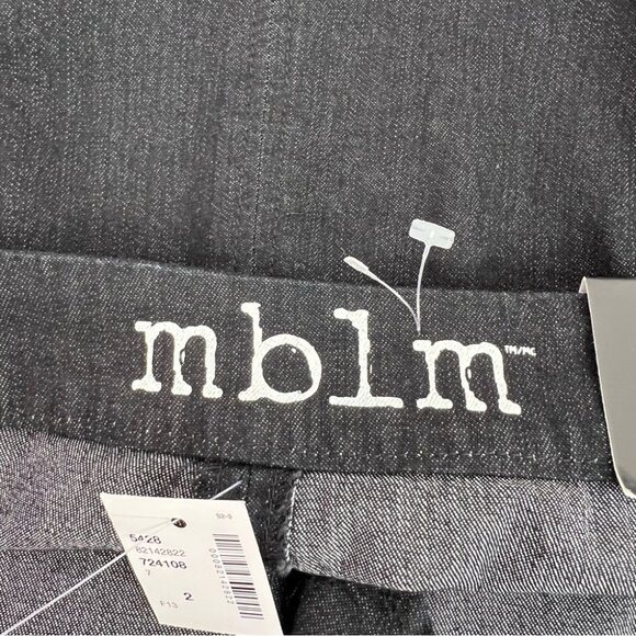 mblm skirt denim culture new with tags. Black Mini Skirt with Zipper Detail - Picture 9 of 10